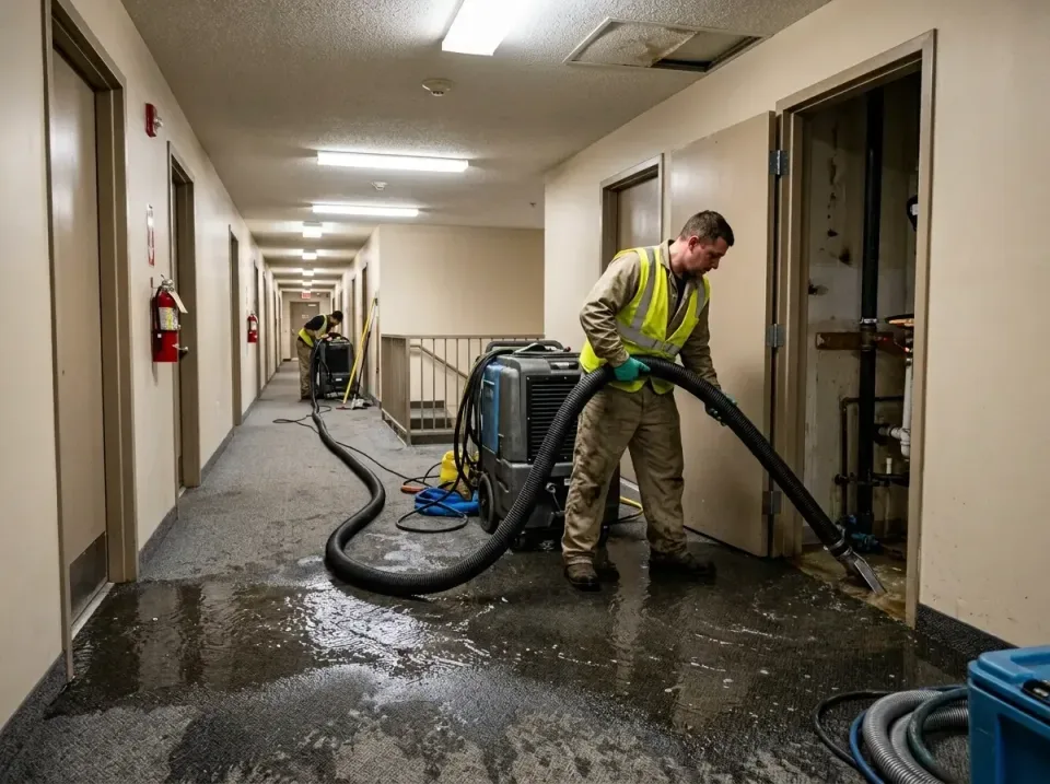 multi-unit-apartment-hallway-f-005 — frequently asked questions, Emergency Burst Pipe Water Extraction & Removal in Collinsv…